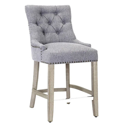 Carter 24 Upholstered Button Tufted Counter Bar Stool