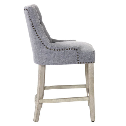Carter 24 Upholstered Button Tufted Counter Bar Stool