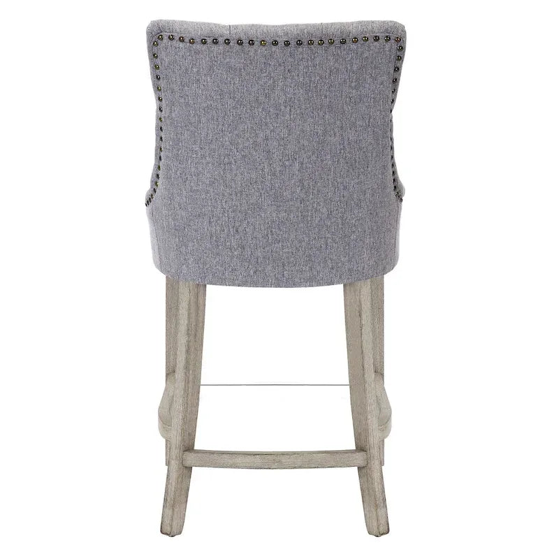 Carter 24 Upholstered Button Tufted Counter Bar Stool