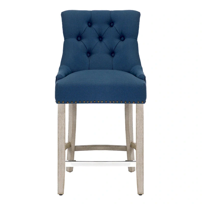 Carter 24 Upholstered Button Tufted Counter Bar Stool