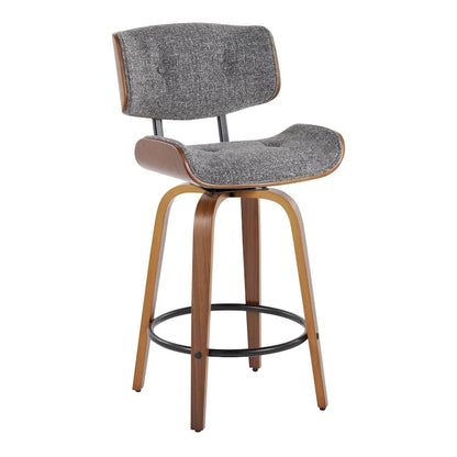 Carson Carrington Leksand 26 Fixed-Height Counter Stool with Bent Wood Legs (Set of 2)