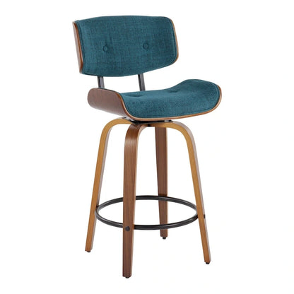 Carson Carrington Leksand 26 Fixed-Height Counter Stool with Bent Wood Legs (Set of 2)