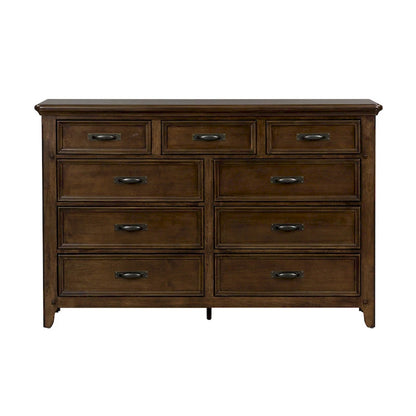 Copper Grove Saddlebrook Tobacco Dresser & Mirror