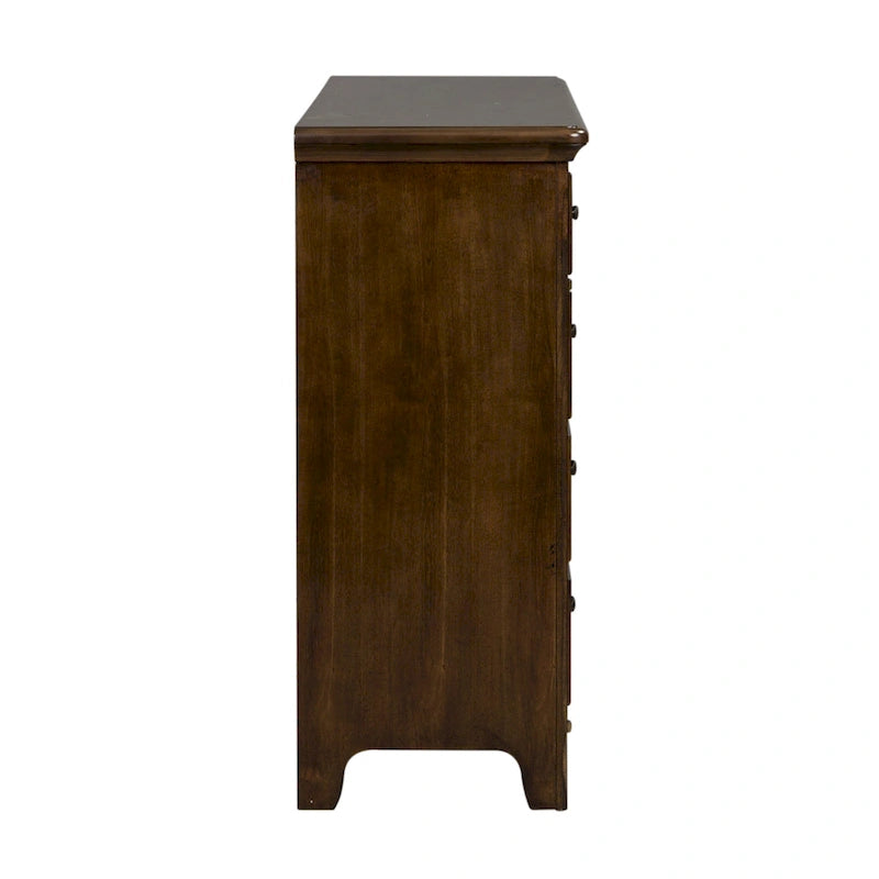 Copper Grove Saddlebrook Tobacco Dresser & Mirror