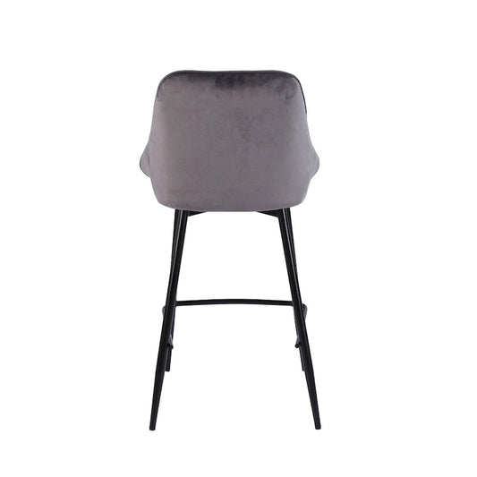 Porthos Home Uva Counter Stools Set of 2, Velvet Upholstery, Iron Legs