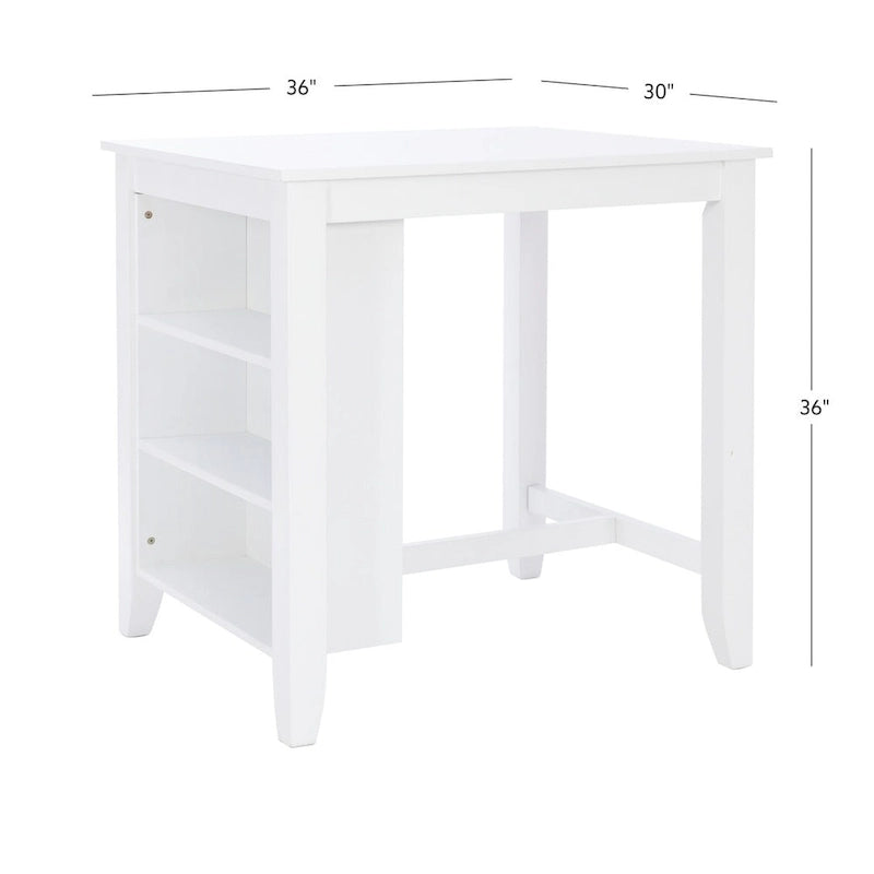 Catron White Counter Height Space Saving Table