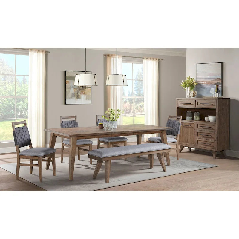Oslo 30 Tall Dining Table with Leaf and 4 Legs, Weathered Chestnut - Mocha