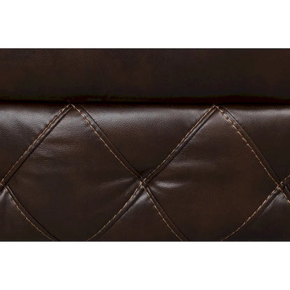 Owen 3-Piece Brown Breathable Leather Manual Reclining Sofa Set
