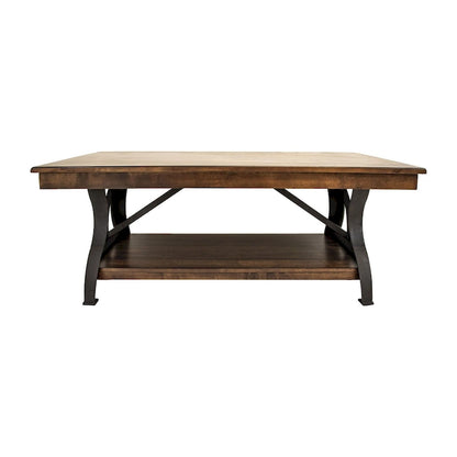 The District Coffee Table, Copper Finish