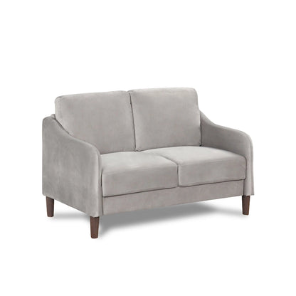 DH BASIC Modern 52-inch Velvet Upholstered Loveseat with Cushions