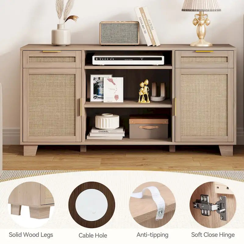 Moasis 58 Rattan TV Stand