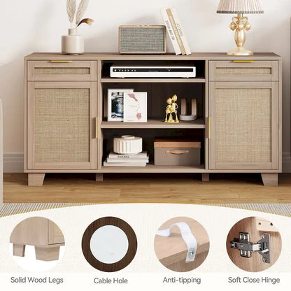 Moasis 58 Rattan TV Stand