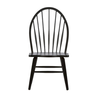 The Gray Barn Hearthstone Ridge Black Windsor Back Side Chair (Set of 2)