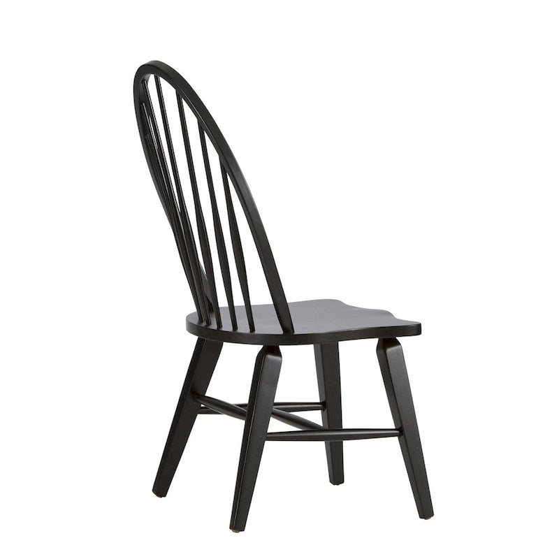 The Gray Barn Hearthstone Ridge Black Windsor Back Side Chair (Set of 2)