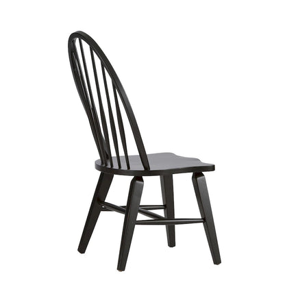The Gray Barn Hearthstone Ridge Black Windsor Back Side Chair (Set of 2)