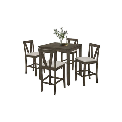 CraftPorch Simple Classy Square 5-piece Counter Height Dining Set