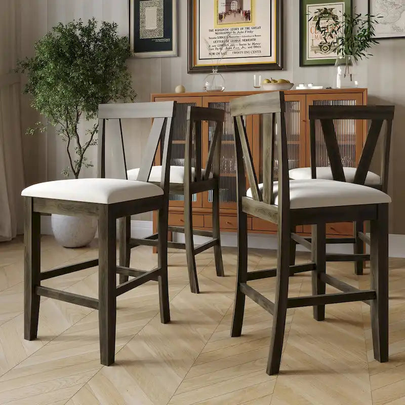 CraftPorch Simple Classy Square 5-piece Counter Height Dining Set