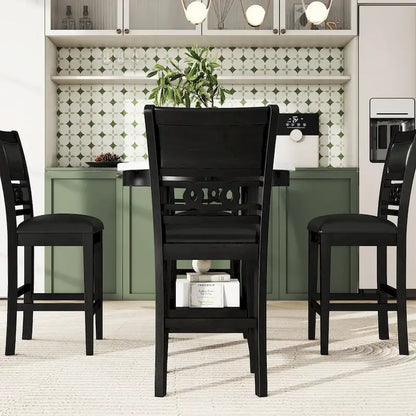 5-piece Counter Height Dining Round Table Set
