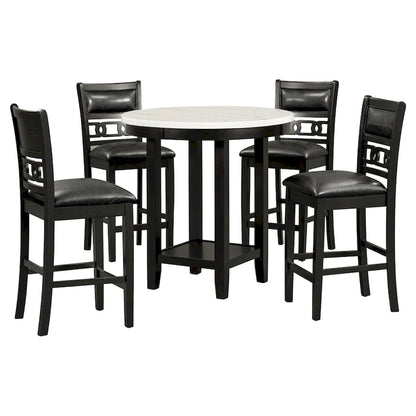 5-piece Counter Height Dining Round Table Set