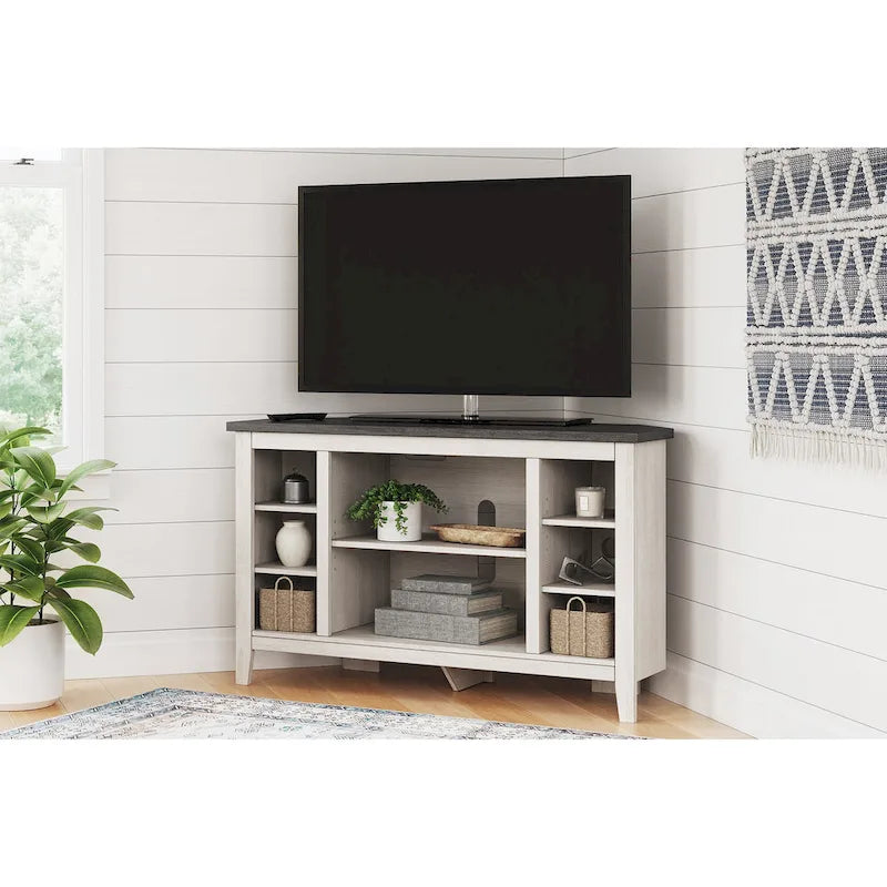 Signature Design by Ashley Dorrinson Corner TV Stand - 48 inches in width
