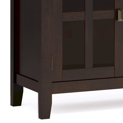 WYNDENHALL Stratford 60 Wide Solid Wood Transitional Large 4 Door Sideboard Buffet - 17d x 60w x 34h