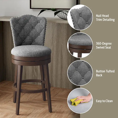 Hillsdale Edenwood Wood Swivel Stool