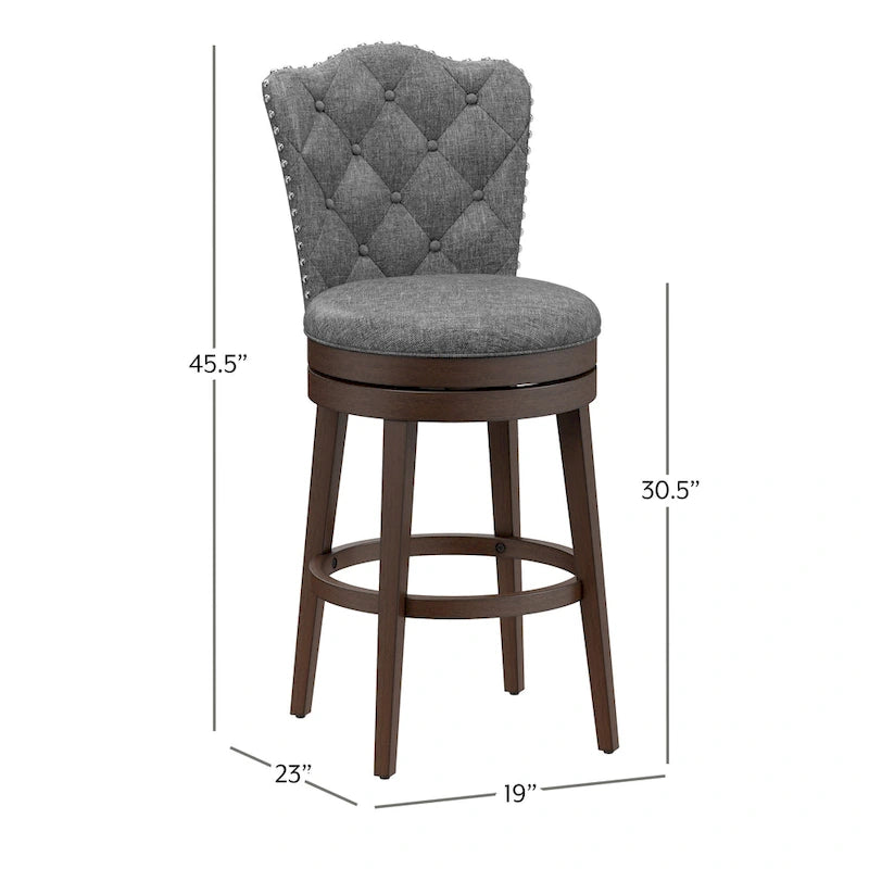 Hillsdale Edenwood Wood Swivel Stool