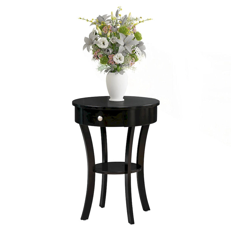 Convenience Concepts Classic Accents Schaffer 1 Drawer End Table with Shelf