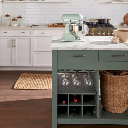 Graneger Farmhouse Wood Multi-Storage Kitchen Island by Furniture of America