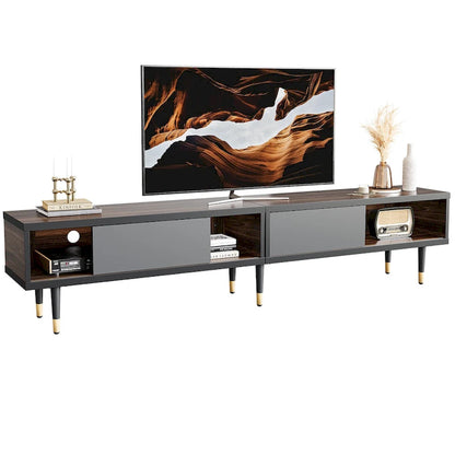 Modern TV Stand up to for 85 inch TVs Entertainment Center with Storage - 80 inch