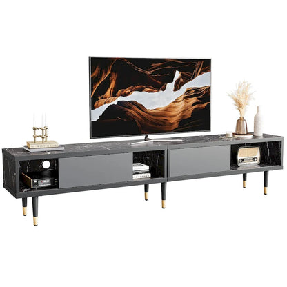 Modern TV Stand up to for 85 inch TVs Entertainment Center with Storage - 80 inch