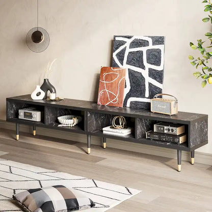 Modern TV Stand up to for 85 inch TVs Entertainment Center with Storage - 80 inch