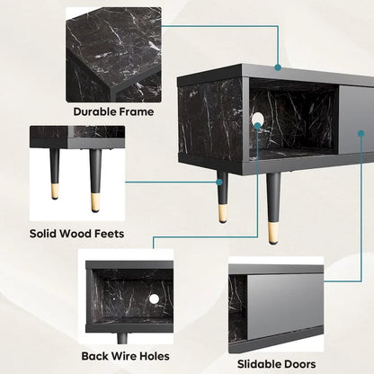Modern TV Stand up to for 85 inch TVs Entertainment Center with Storage - 80 inch