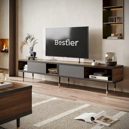 Modern TV Stand up to for 85 inch TVs Entertainment Center with Storage - 80 inch