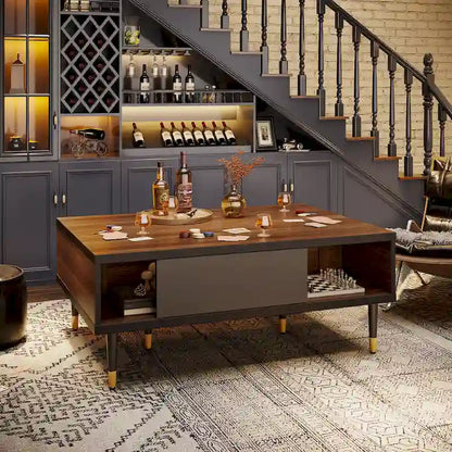 Modern TV Stand up to for 85 inch TVs Entertainment Center with Storage - 80 inch