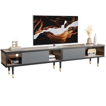 Modern TV Stand up to for 85 inch TVs Entertainment Center with Storage - 80 inch