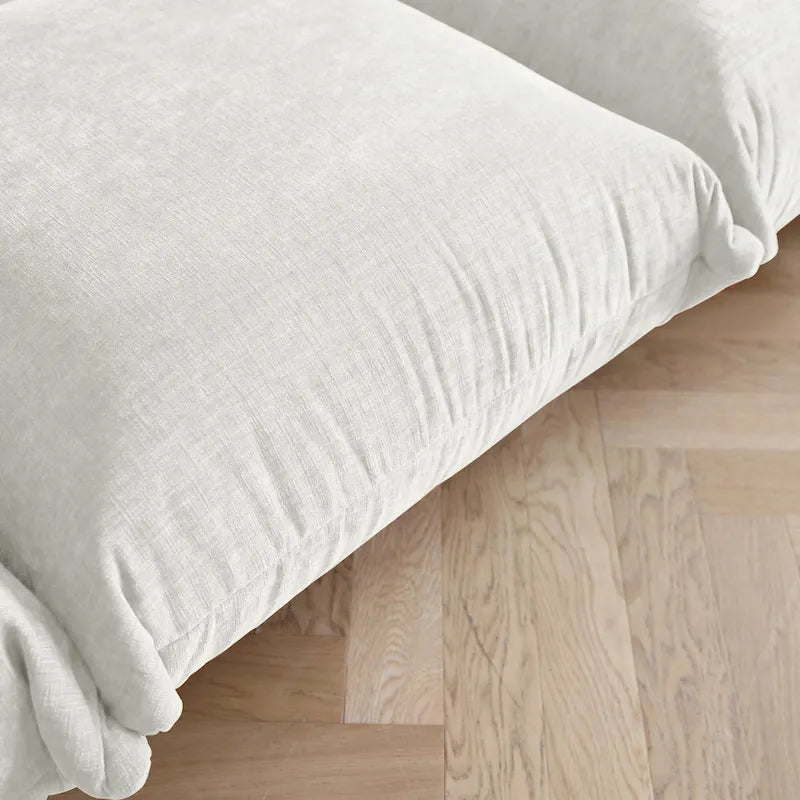 Modular Upholstered Sectional Sofas Chenille Fabric Lounge Counches