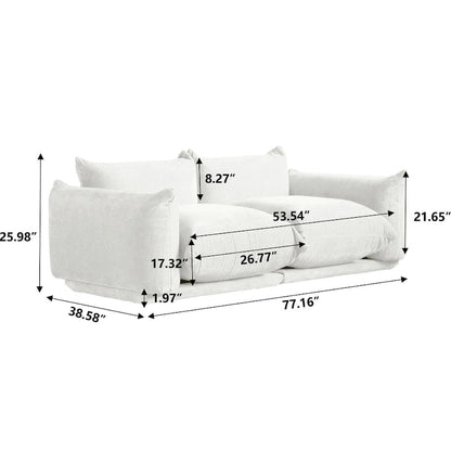 Modular Upholstered Sectional Sofas Chenille Fabric Lounge Counches