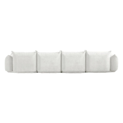 Modular Upholstered Sectional Sofas Chenille Fabric Lounge Counches