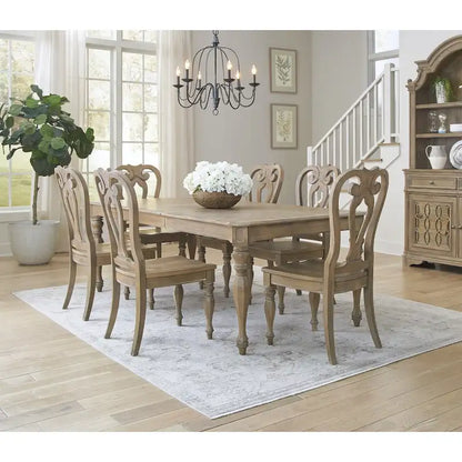 Magnolia Manor Opt 7 Piece Rectangular Table Set