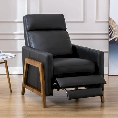 Roland Top Grain Leather Push Back Recliner by Greyson Living