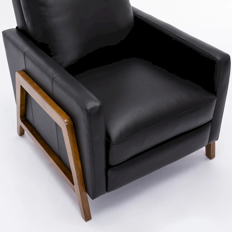 Roland Top Grain Leather Push Back Recliner by Greyson Living
