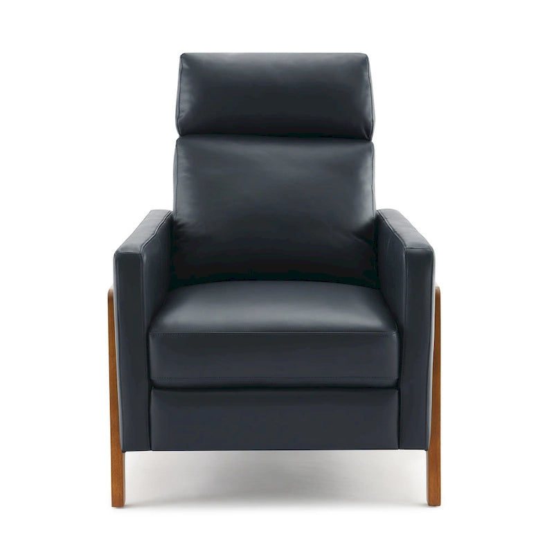 Roland Top Grain Leather Push Back Recliner by Greyson Living