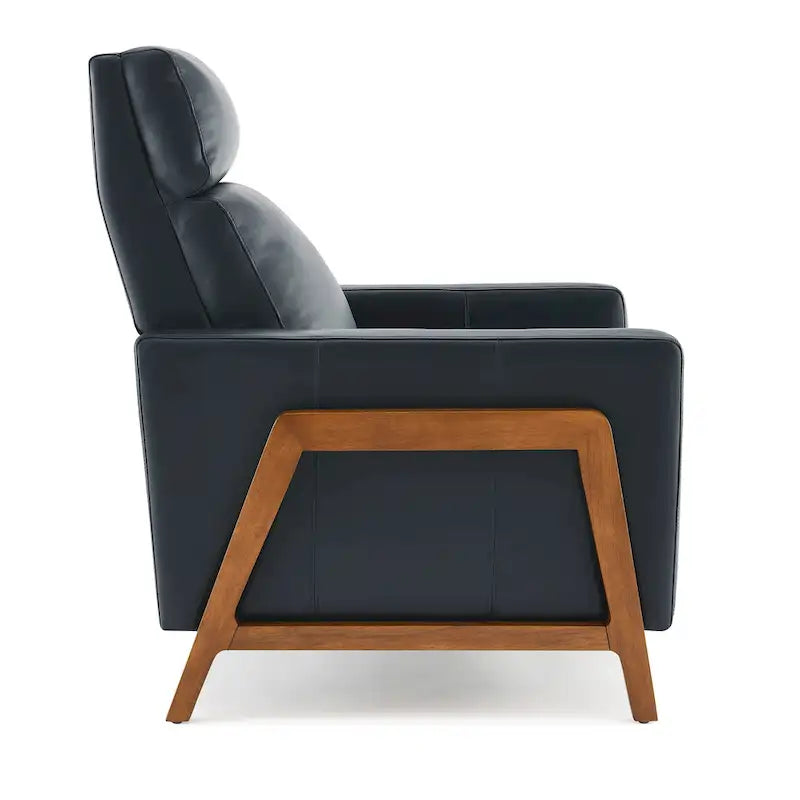 Roland Top Grain Leather Push Back Recliner by Greyson Living