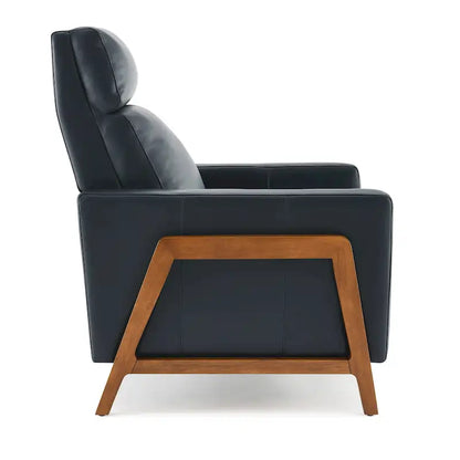 Roland Top Grain Leather Push Back Recliner by Greyson Living