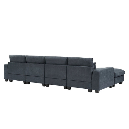 Modern L-Shape Sectional Sofa with Reversible Chaise