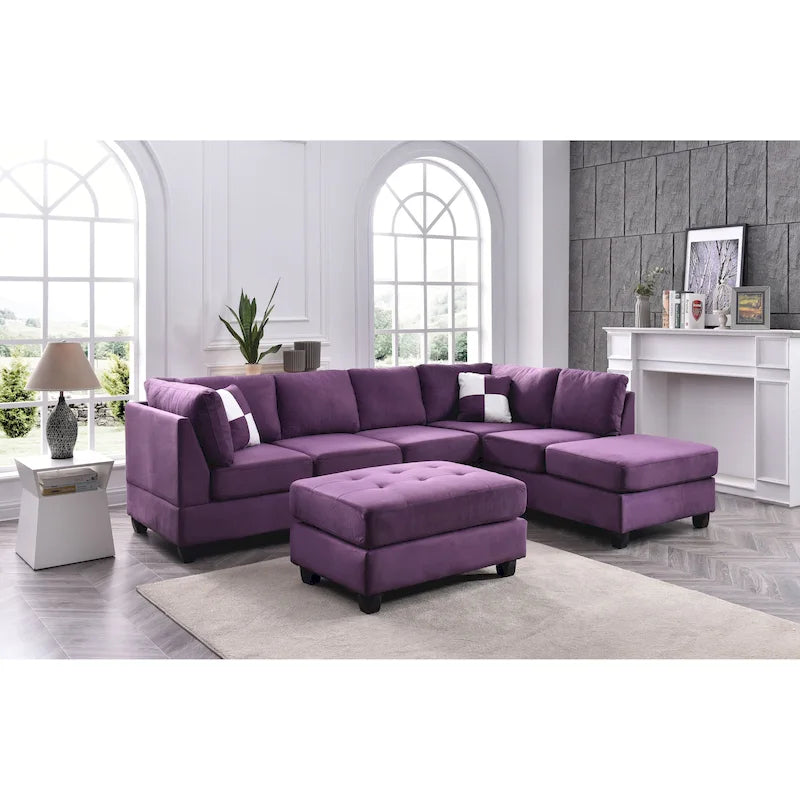 Gallant Microsuede Sectional Sofa