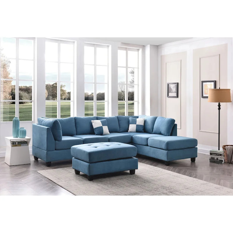 Gallant Microsuede Sectional Sofa