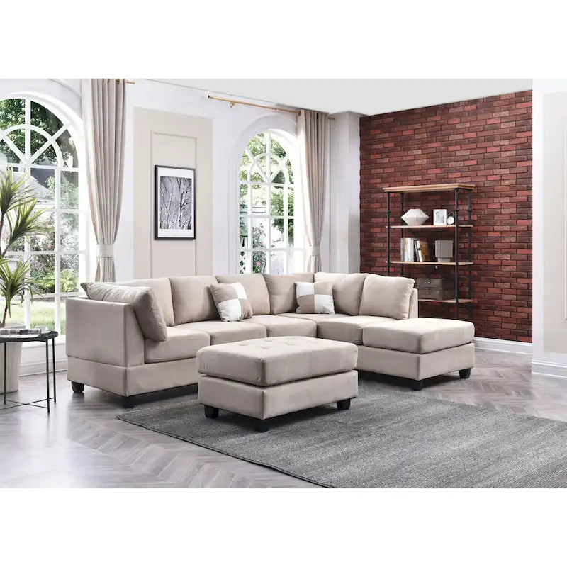 Gallant Microsuede Sectional Sofa