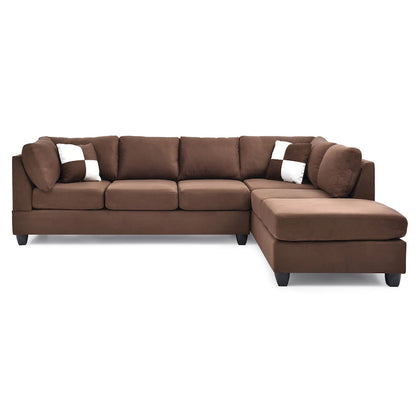 Gallant Microsuede Sectional Sofa